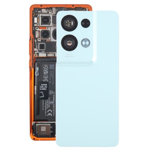 Pour OPPO Reno8 Pro + couvercle arrière de batterie d'origine avec couvercle d'objectif d'appareil photo (vert) SH79GL944-36