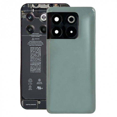 Pour OnePlus Ace Pro PGP110 Couvercle arrière de la batterie avec couvercle d'objectif d'appareil photo (Vert) SH757G1697-37