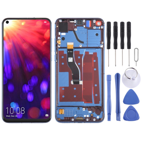 Pour Honor View 20 Ensemble complet de numériseur d'écran LCD d'origine avec cadre (bleu) SH764L269-37