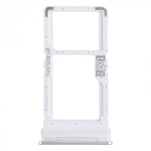 Pour Motorola One 5G Ace plateau de carte SIM + plateau de carte Micro SD (argent) SH822S42-34