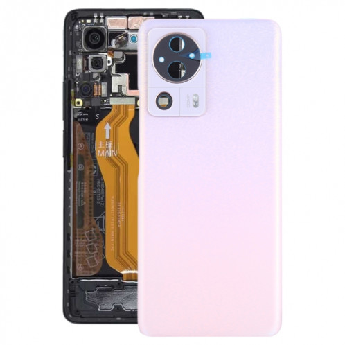 Pour Xiaomi 13 Lite Couvercle arrière de la batterie d'origine (rose) SH58FL541-30