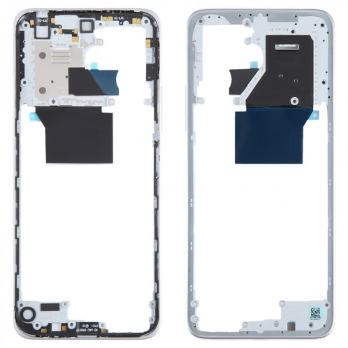 Pour Xiaomi Redmi 12 4G boîtier avant d'origine cadre LCD plaque de lunette (argent) SH867S673-30