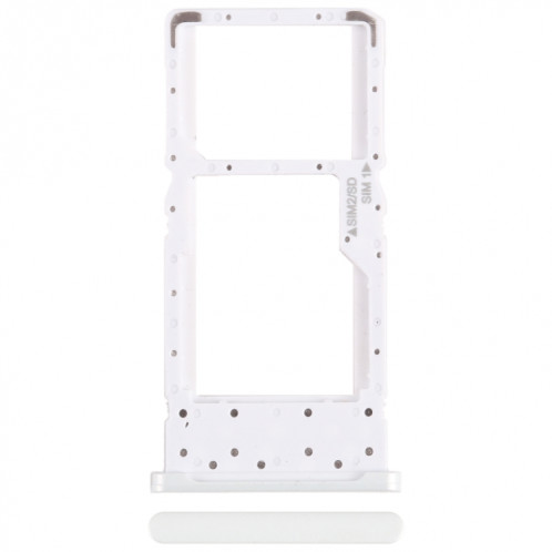Pour Nokia X20 Plateau pour carte SIM + SIM / Micro SD d'origine (Blanc) SH015W899-34