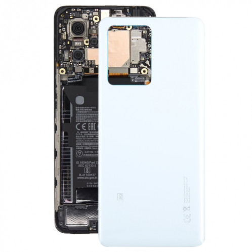 Pour Xiaomi Redmi Note 12 Pro + Couvercle arrière de la batterie en verre OEM (blanc) SH37WL1732-37