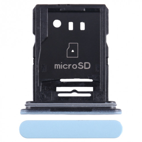 Pour Sony Xperia Ace II Plateau de carte SIM + Micro SD d'origine (bleu) SH316L49-34