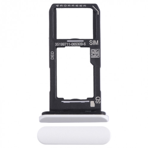Pour Sony Xperia 10 II Plateau pour carte SIM + Micro SD (Blanc) SH317W846-34