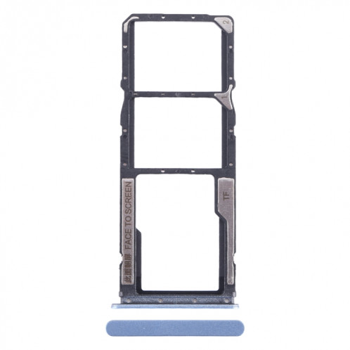 Pour Xiaomi Poco M5 4G Plateau de carte SIM + Plateau de carte SIM + Plateau de carte Micro SD (Bleu) SH363L663-34