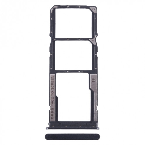 Pour Xiaomi Redmi Note 12s Plateau de carte SIM + Plateau de carte SIM + Plateau de carte Micro SD (Noir) SH376B1537-34