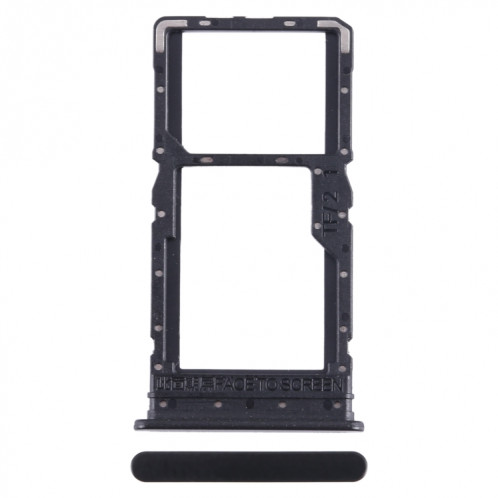 Pour Xiaomi Redmi Note 12R Plateau de carte SIM + Plateau de carte SIM / Plateau de carte Micro SD (Noir) SH385B72-34