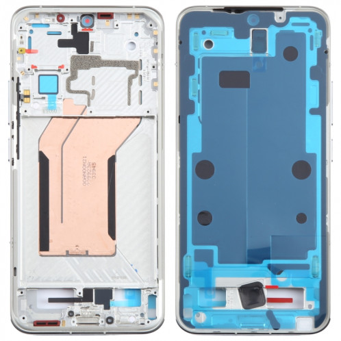 Pour Xiaomi 14, boîtier avant d'origine, cadre LCD, plaque de lunette (argent) SH397S217-36