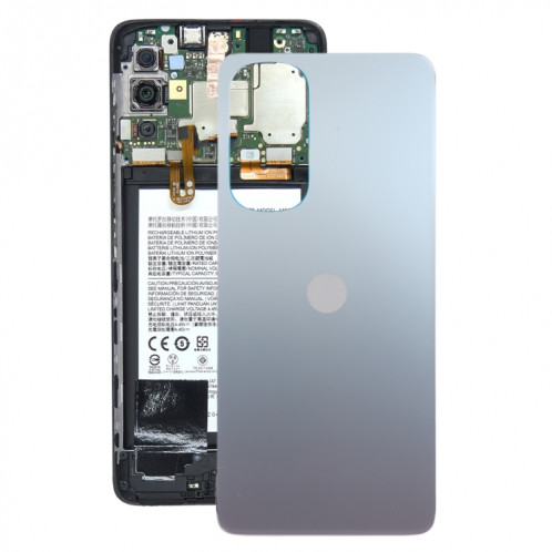 Pour Motorola Edge 30 Couvercle arrière de la batterie d'origine (argent) SH05SL485-37