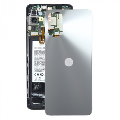 Pour Motorola Moto E32 Couvercle arrière de la batterie d'origine (argent) SH06SL1372-37