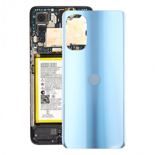 Pour Motorola Moto G52 Couvercle arrière de la batterie d'origine (Bleu) SH09LL1447-37