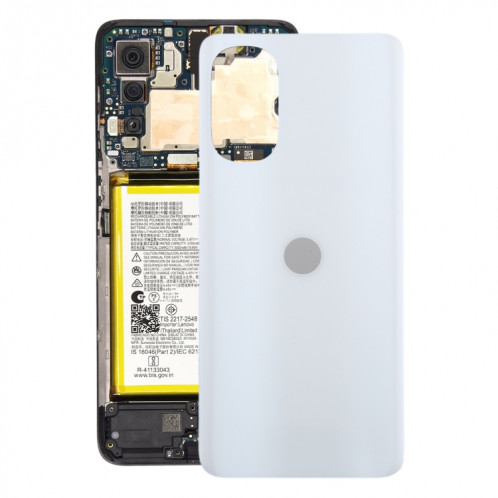 Pour Motorola Moto G52 Couvercle arrière de la batterie d'origine (Blanc) SH09WL1938-37