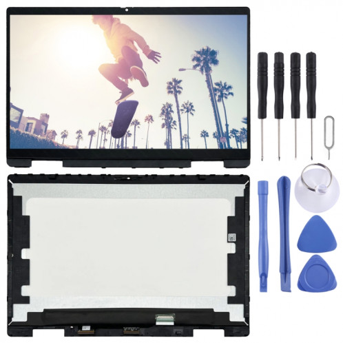 Pour HP Pavilion x360 14-EK 14-ek0013dx FHD écran LCD numériseur assemblage complet avec cadre (noir) SH658B1252-37