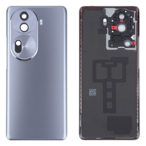 Pour OPPO Reno11 Pro Global Couvercle arrière de batterie d'origine avec couvercle d'objectif d'appareil photo (gris) SH85HL329-37