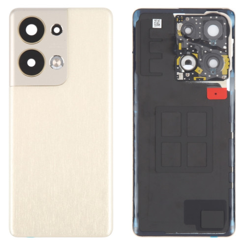 Pour OPPO Reno9 Pro + Couvercle arrière de la batterie d'origine avec couvercle d'objectif de caméra (or) SH06JL162-37