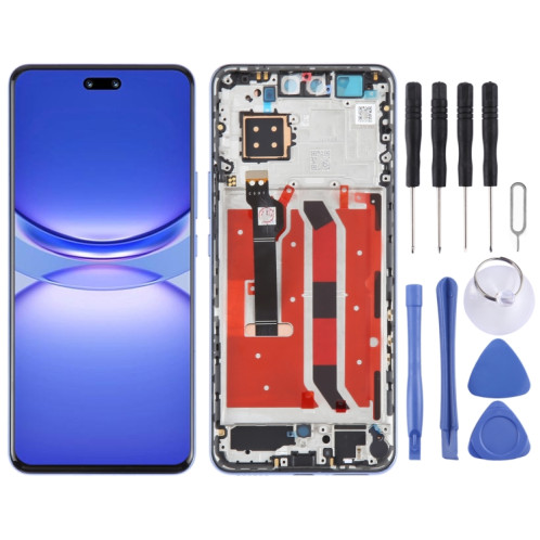 Pour Huawei Nova 12 Pro Écran LCD d'origine numériseur assemblage complet avec cadre (bleu) SH037L983-37