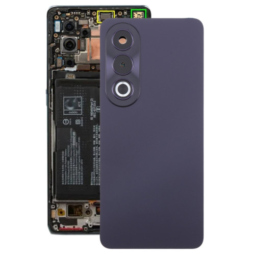 Pour OPPO K12x India Cache arrière de batterie d'origine avec cache d'objectif d'appareil photo (violet foncé) SH9DZL176-37