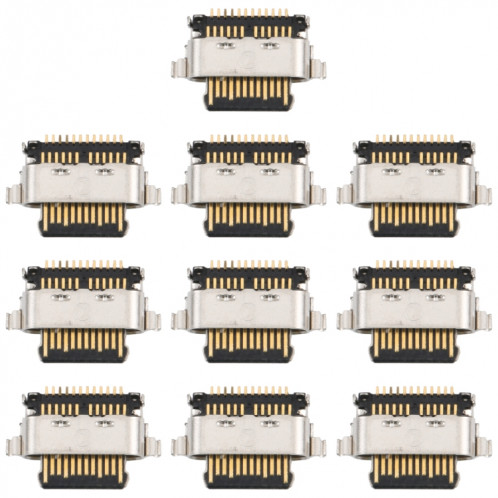 Pour Motorola Moto G60 / G60s 10pcs connecteur de port de charge SH89121972-34