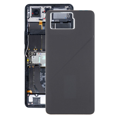 Pour Asus ROG Phone 8 Pro AI2401 AI2401_A Coque arrière de batterie en verre d'origine (noir mat) SH8FBL1427-37