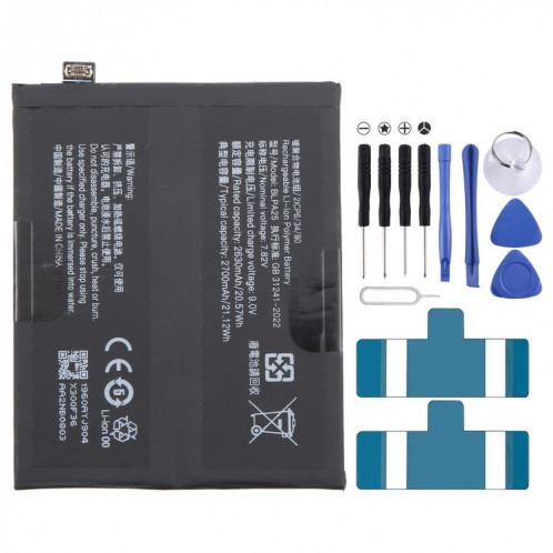 Remplacement de la batterie pour OnePlus 12 5G BLPA25 2630mAh SH9082819-34