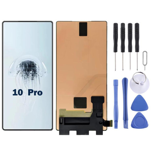 Pour ZTE Nubia Red Magic 10 Pro NX789J AMOLED Original LCD Screen Digitizer Assemblage complet (Noir) SH323B347-36