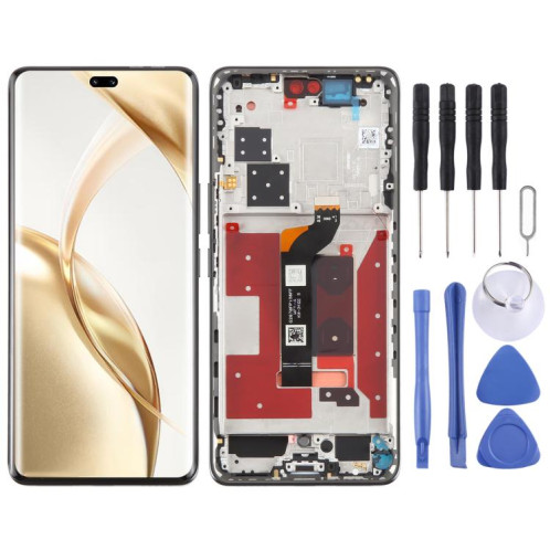 Écran LCD d'origine complet avec châssis pour Honor 200 Pro (noir) SH387B297-37