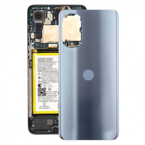 Pour Motorola Moto G71s Couvercle arrière de la batterie d'origine (Noir) SH88BL1542-37