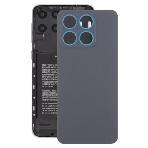 Coque arrière en plastique avec cache d'objectif pour ZTE Blade A55 Z2450 (noir) SH38BL885-37