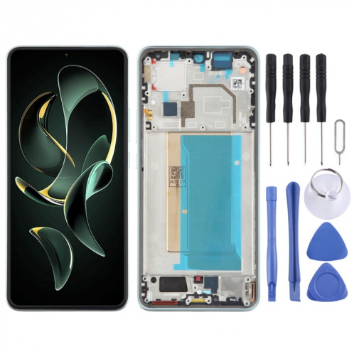 Pour Xiaomi 13T Matériau AMOLED d'origine Écran LCD Numériseur Assemblage complet avec cadre (Vert) SH841G666-37