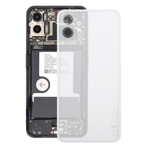 Coque arrière en verre pour téléphone For Nothing Phone 1 A063 (blanc transparent) SH2CWL1839-37