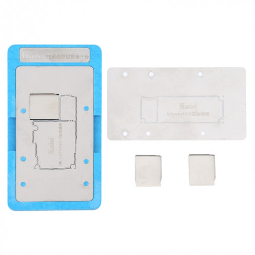 Kaisi carte mère de la couche intermédiaire BGA Reballing Stencil Plant Tin Platform pour iPhone 11/11 Pro SK003185-36