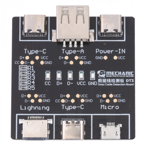 MECHANIC DT3 Carte de détection de câble de données USB Testeur de commutation marche-arrêt de court-circuit SM06111902-37