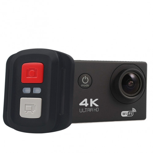 HAMTOD HK2TR HD 4K caméra de sport WiFi avec télécommande et boîtier étanche, Generalplus 4247, 2,0 pouces écran LCD, 170 degrés un grand angle (noir) SH413B1447-315