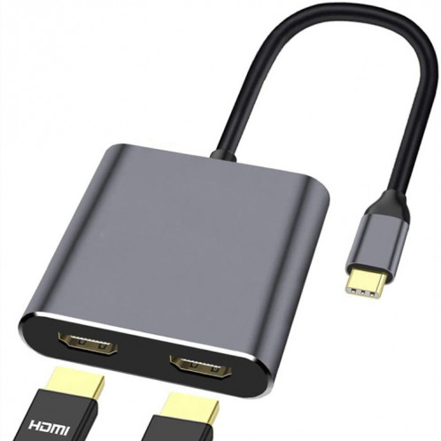Adaptateur ZS-SGSHDMI USB-C / Type-C vers double HDMI SH3207700-38