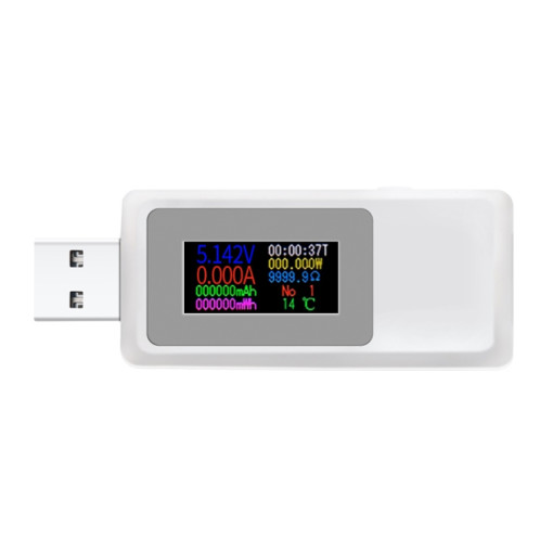 KEWEISI KWS-MX19 Testeur USB DC 4V-30V 0-5A Détecteur de tension de courant (blanc) SH001B879-35