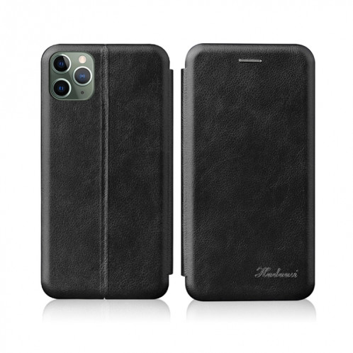 Pour iPhone 13 mini tension intégrée texture rétro texture magnétique TPU + en cuir PU avec fente et support de carte (noir) SH304A1824-37