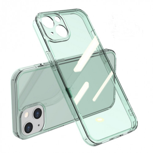 Verre trempé transparent élevé + TPU TPU Case antichoc pour iPhone 13 (vert) SH603B490-38