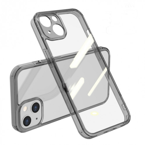 Verre trempé transparent élevé + TPU Case antichoc pour iPhone 13 Mini (Noir) SH604A1045-38