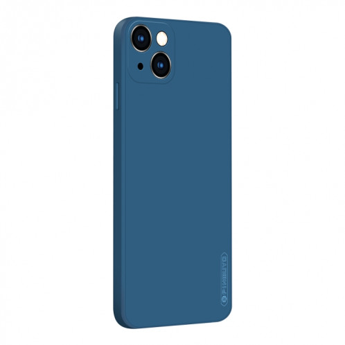 Pinwuyo Touching Série TPU de TPU en silicone liquide pour iPhone 13 (bleu) SP601B1033-36