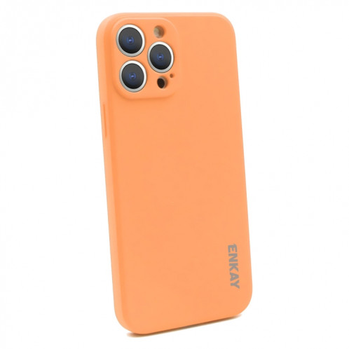 Hat-Prince ENKAY Liquid Silicone Shockproof Protective Case Cover for iPhone 13 Pro Max(Orange) SE601G448-38