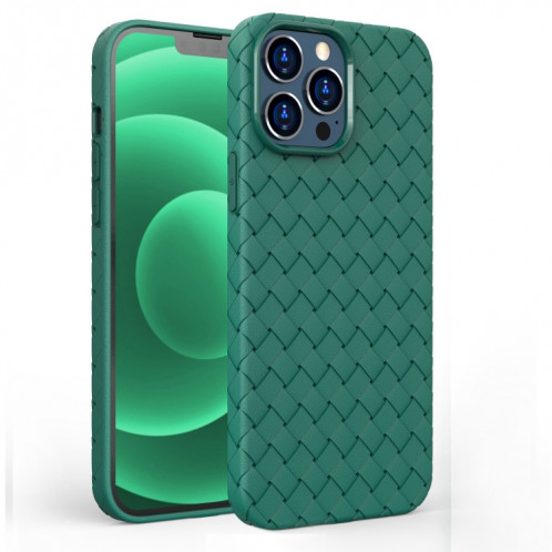 Coque TPU antichoc de couverture totale pour iPhone 13 Pro Max (Vert) SH001D1756-34