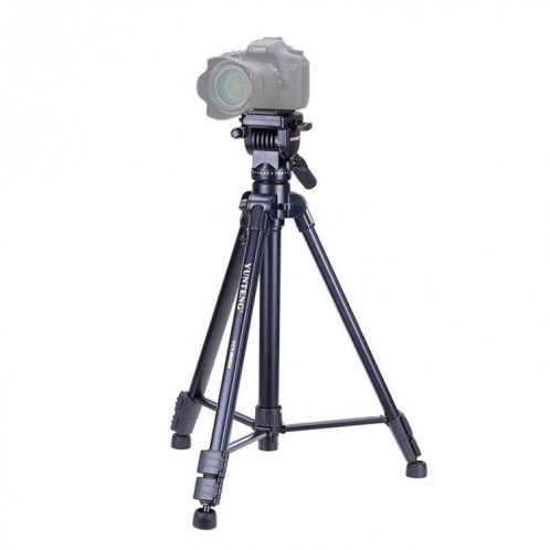 YUNTENG VCT-880 Support de trépied en alliage d'aluminium avec tête tridimensionnelle de trépied SH69381273-37