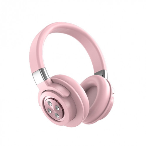Casque stéréo HIFI Bluetooth sans fil A51 USB avec micro (rose) SH901F443-37