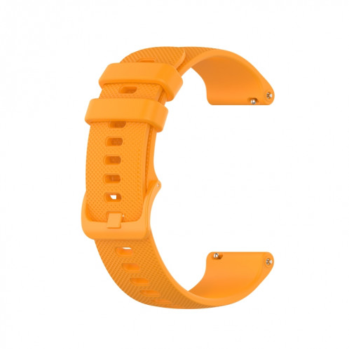 Pour Ticwatch Pro X Checkered Silicone Watch Band (jaune) SH301C1240-36