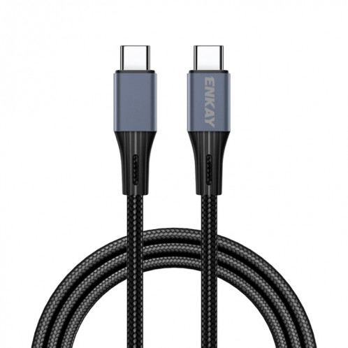 Enkay PD100W 5A USB-C / TYPE-C vers le câble de charge rapide de type C avec marqueur électronique, longueur: 2M SE75021525-39