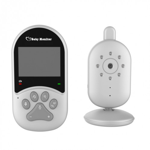 660 Moniteur bébé à écran LCD 2,4 pouces, conversation bidirectionnelle, alarme de température sonore Lecture de musique berceuse sans fil SH9917290-36
