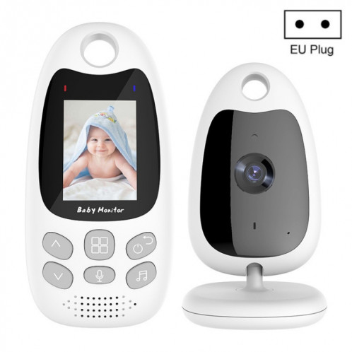 Caméra de surveillance pour bébé VB610 sans fil bidirectionnelle Talk Back Baby Night Vision IR Monitor (EU Plug) SH901B411-36
