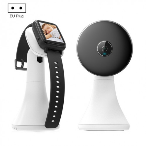 VB606 Smart Watch Style Baby Monitor Portable 2.4Ghz Vidéo sans fil Baby Cry Alarm Mic Camera (EU Plug) SH401B123-36